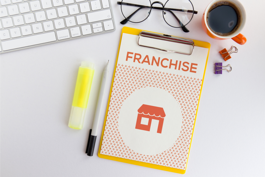 Franchise proposal di atas meja